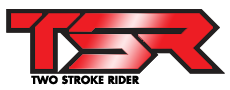 TSR logo - Twostrokeriders logotype i röd färg